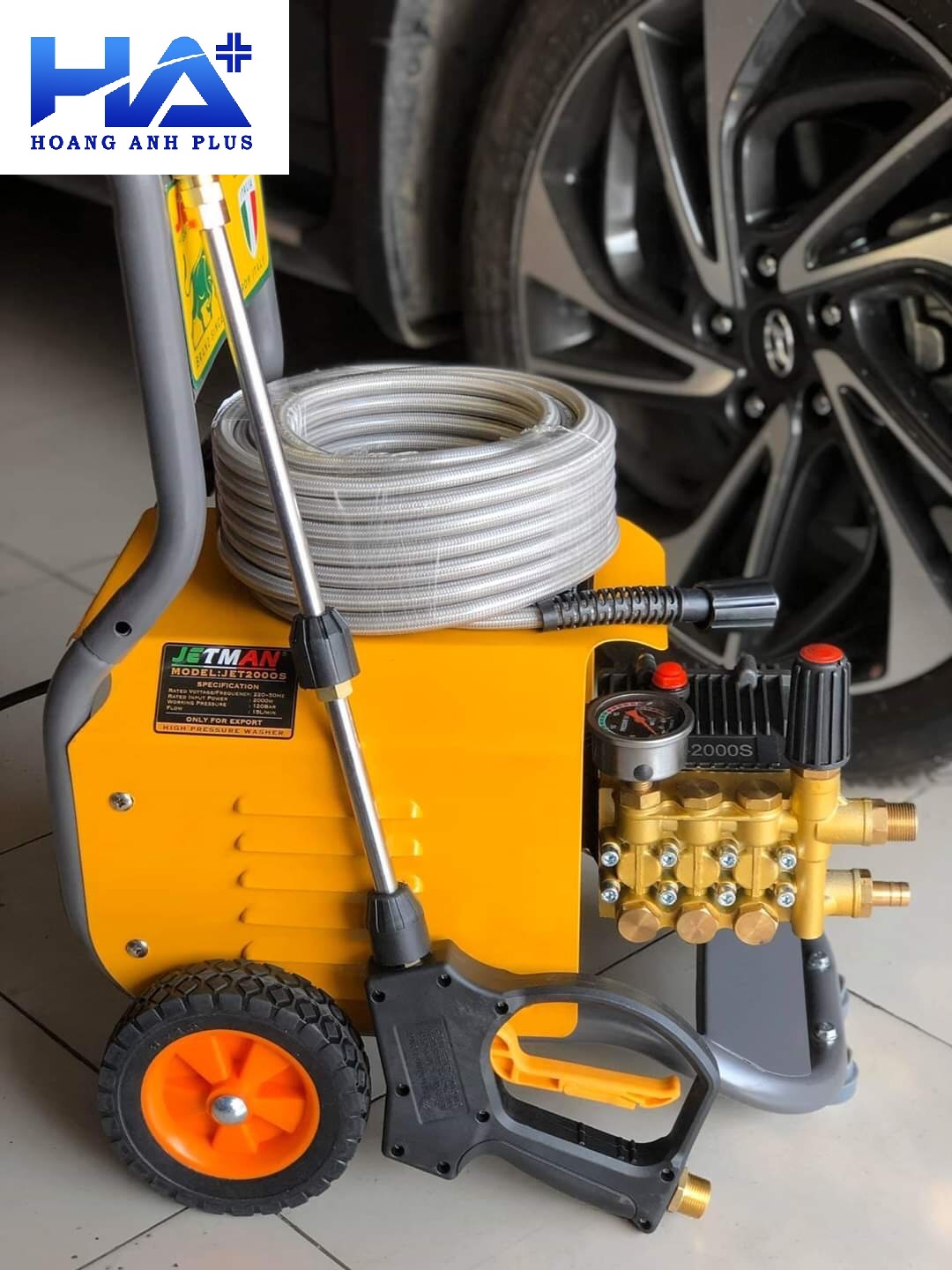 Máy Rửa Xe Cao Áp 2000W Jetman JM2000S