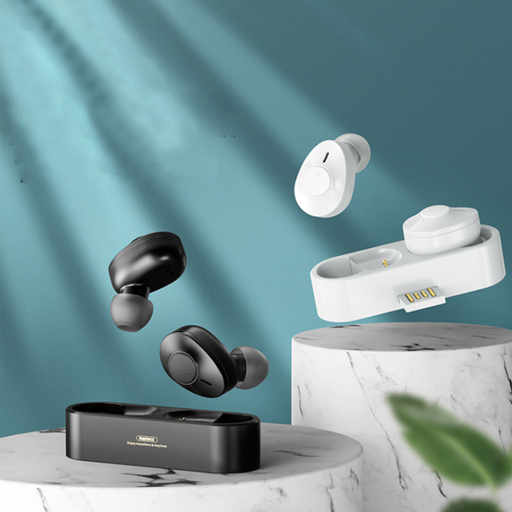 Tai nghe Bluetooth True Wireless Remax TWS-21 kèm dock sạc