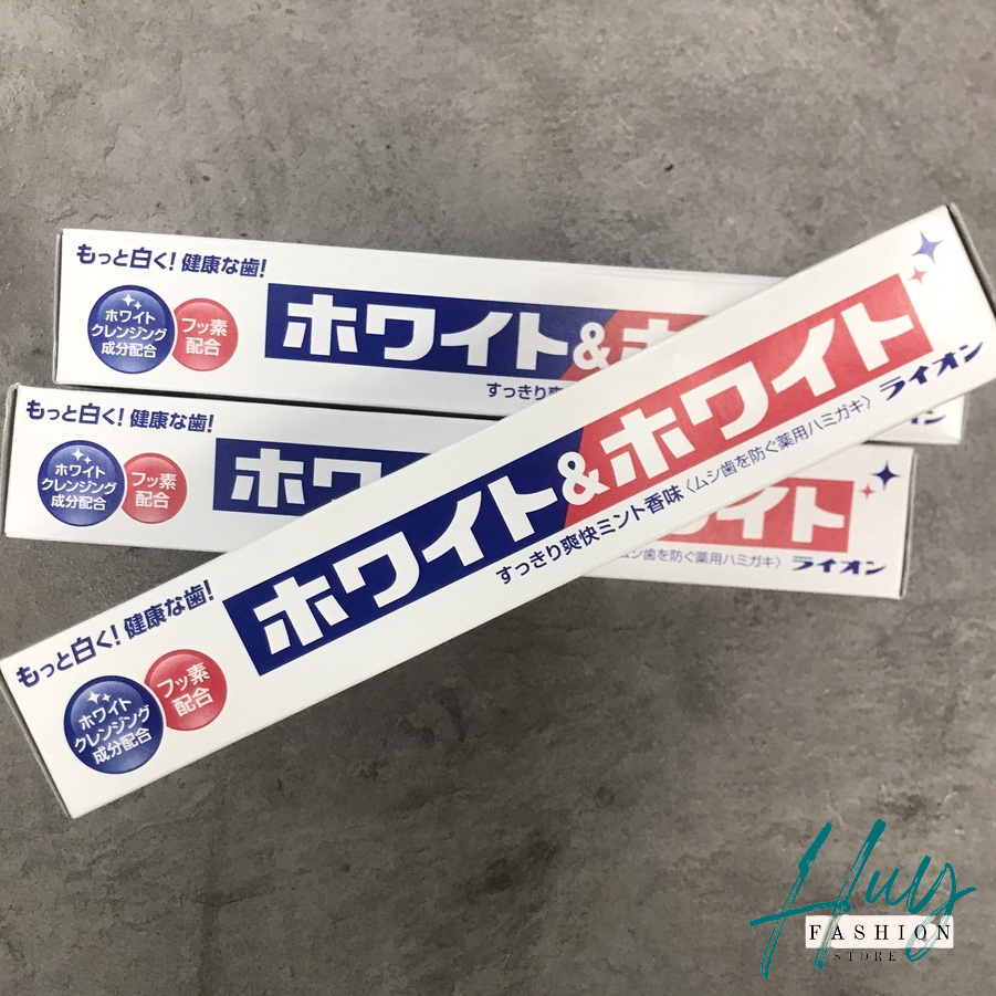 Toothpaste whitening teeth lion Japanese White & White 150g