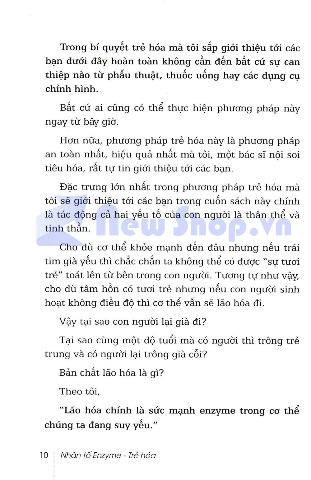 Sách Nhân Tố Enzyme – Trẻ Hóa - Newshop