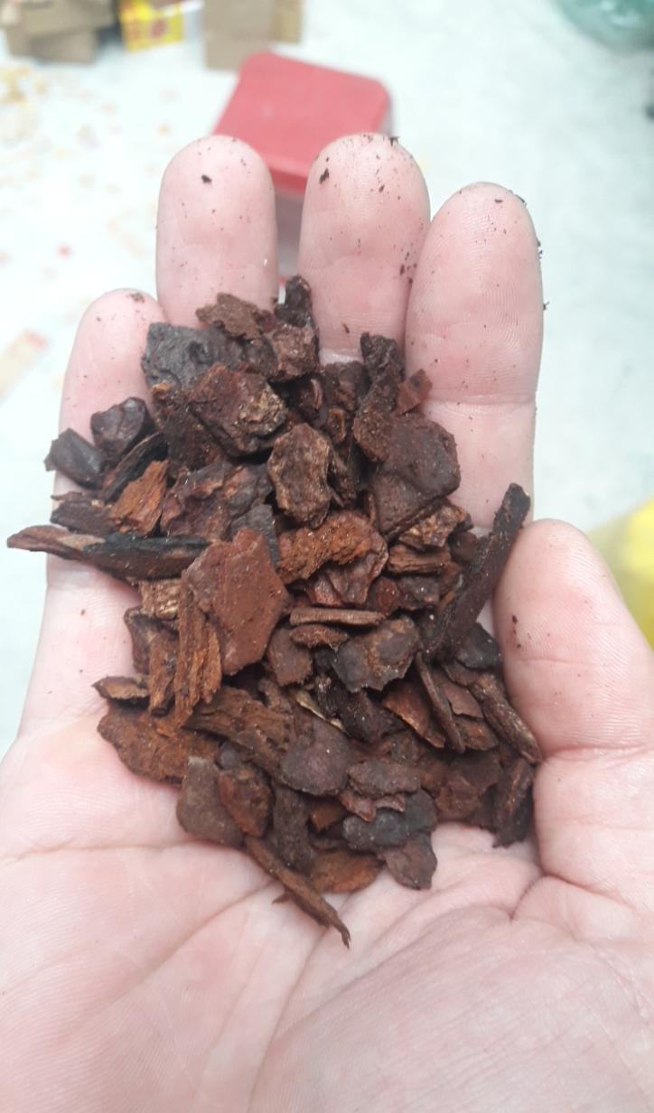 [hỗ trợ vc] Vỏ thông vụn trồng lan 1-3cm - Hàng đẹp, đã qua xử lý 1kg