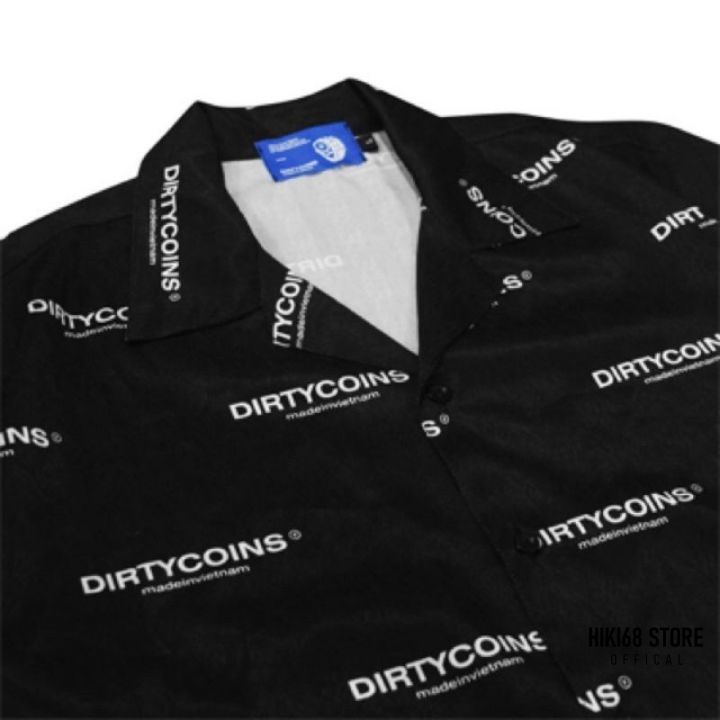 [FULL TAG] Áo Sơ Mi DIRTY COINS LOGO SS1 Chất Liệu Lụa Mềm CNK 100%
