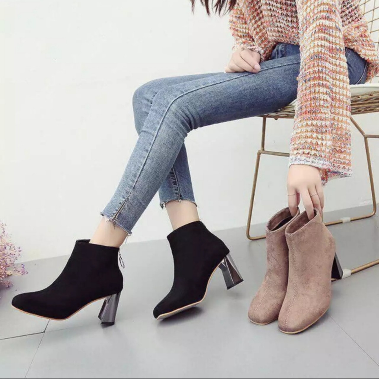 BOOT NỮ DA LỘN CAO CẤP