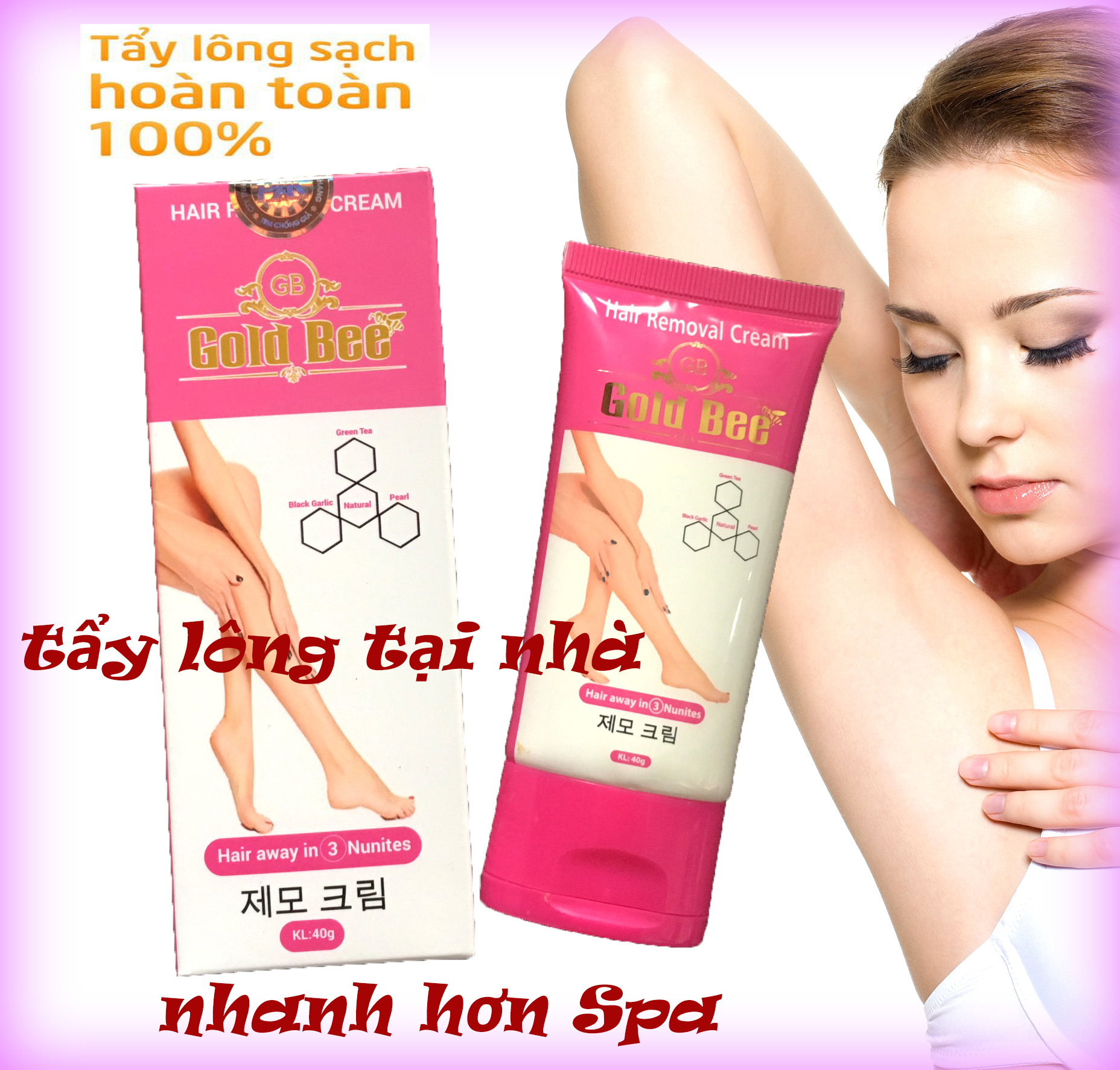 Triệt lông vĩnh viễn - Kem tẩy lông Gold Bee - kem tẩy lông hoàn toàn - tẩy lông tại nhà hiệu quả nhanh chóng - kem tẩy lông tại nhà hoàn toàn