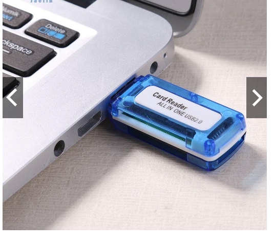 Đầu đọc thẻ nhớ 4 trong 1 cho Micro SD TF M2 Support memory card: for MicroSD, SD, TF, MS micro (M2), Size: 52*20*10mm/2.04*0.78*0.39''