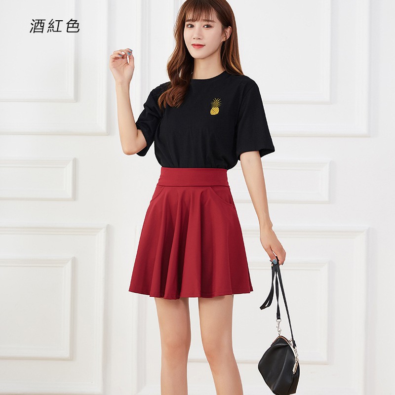 Chân váy xòe ngắn nữ thời trang, tôn dáng