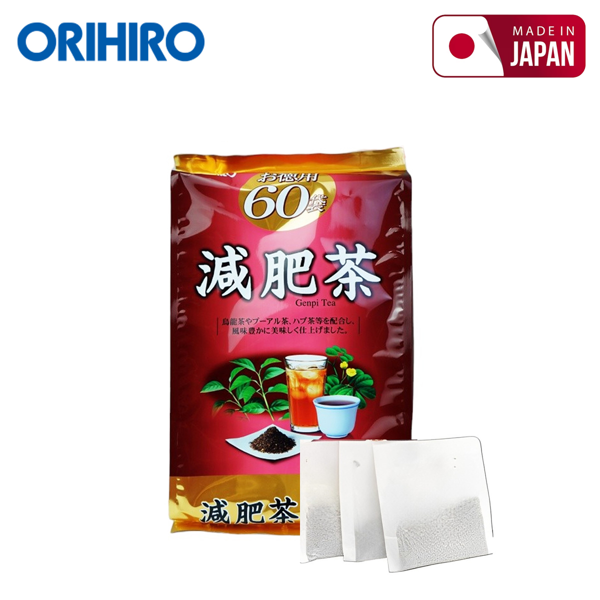 TRÀ GIẢM MỠ BỤNG GENPI TEA PACK ORIHIRO
