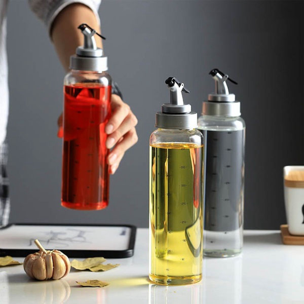 INAPO Pourer Tools Kitchen Cooking Olive Oil Glass Sauce Bottle Oil Dispenser Seasoning Bottle Oil Sprayer