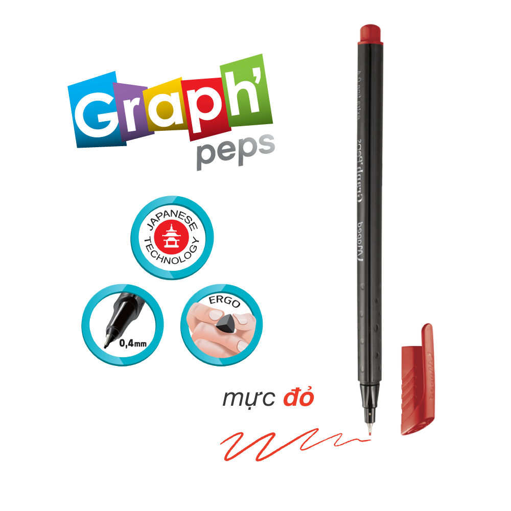 MAPED - Viết kim Graph' Peps 11 màu sắc - 1 cây