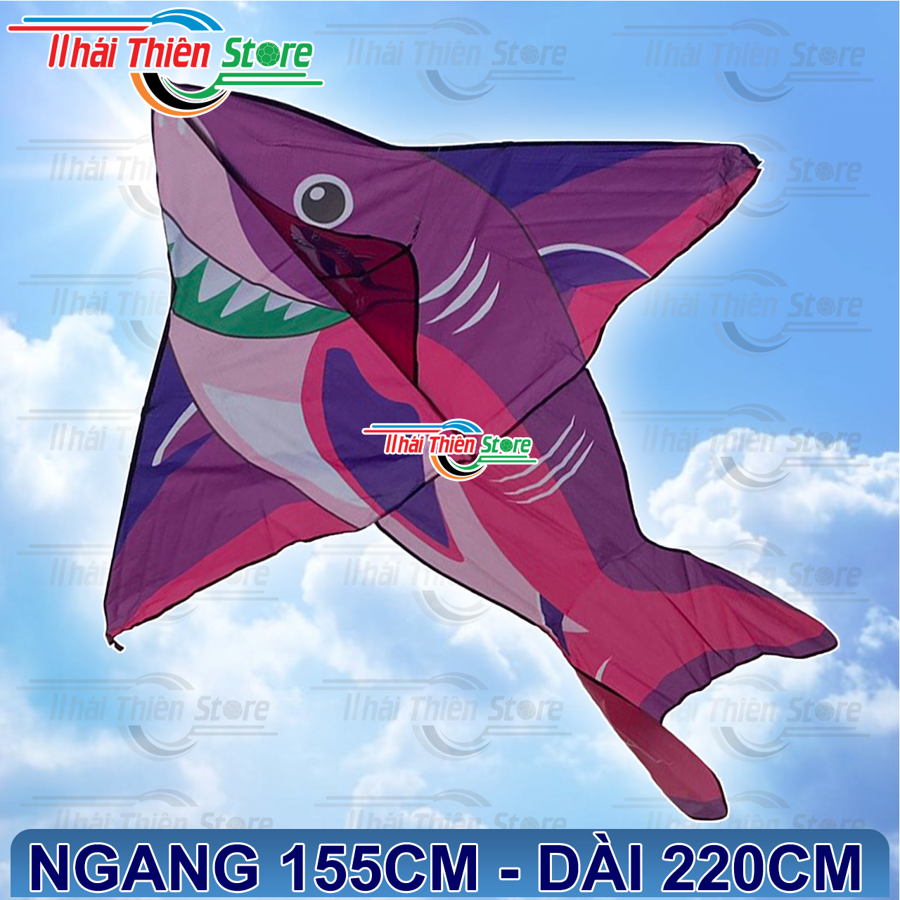 Diều cá mập 1m55 x 2m2