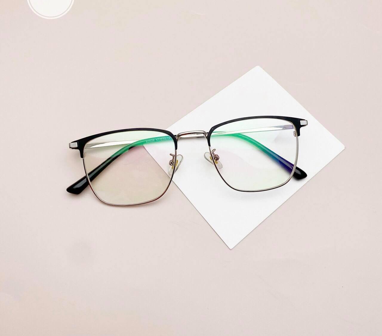 Gọng kính cận, Kính giả cận Kim loại unisex cao cấp