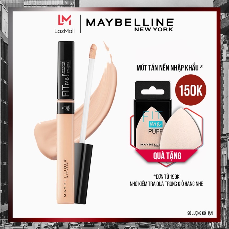 Kem Che Khuyết Điểm Mịn Lì Tiệp Mọi Tông Da Fit Me Concealer Maybelline New York 6.8ml