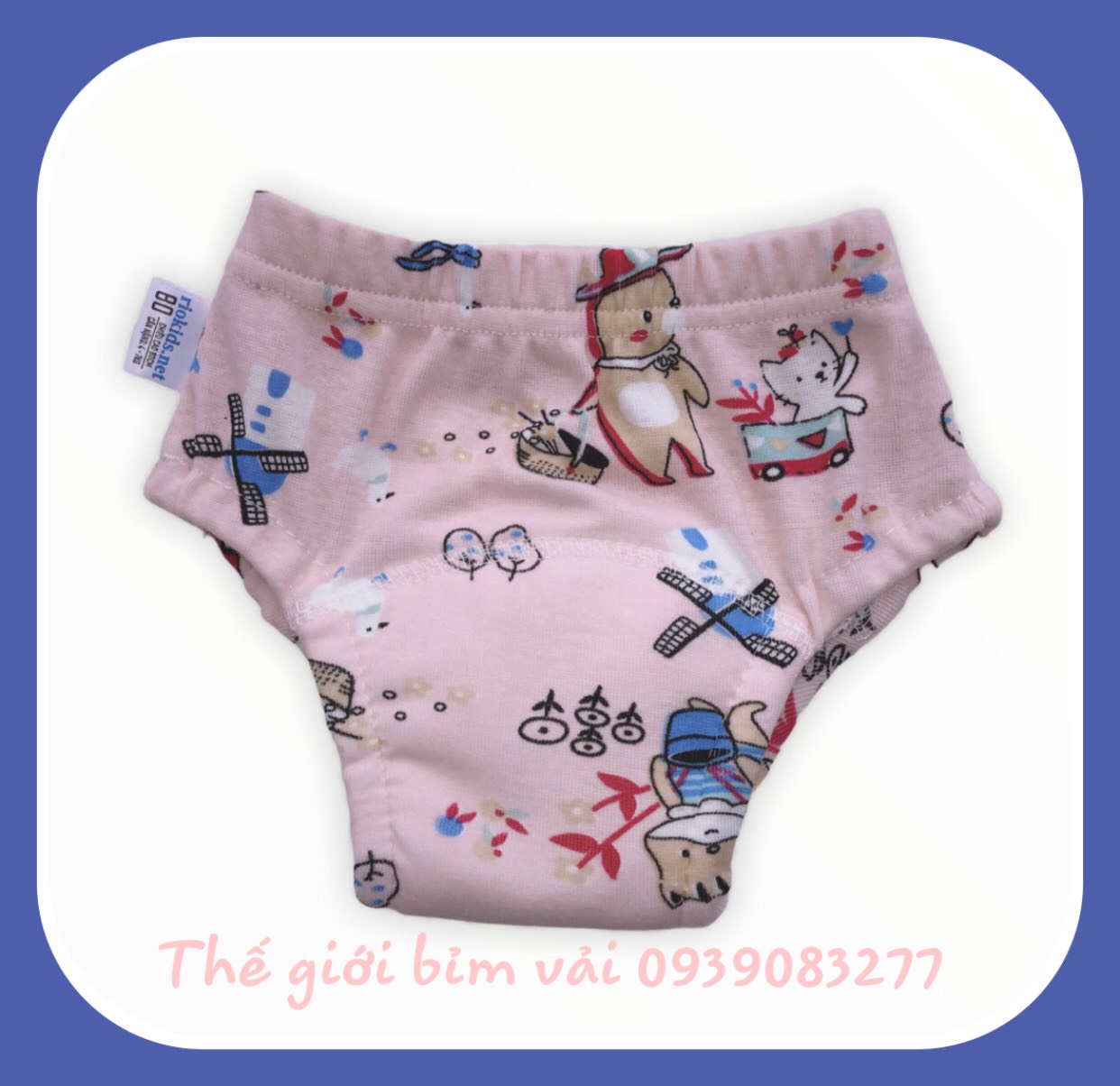 Combo 05 Quần Bỏ Bỉm Vải Riokids Dành Cho Bé
