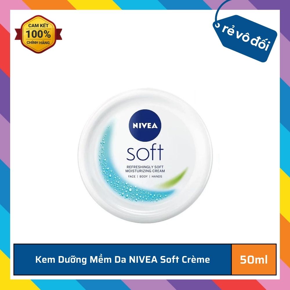 Nivea Soft creme moisturizer 50ml/ 200ml-Thailand