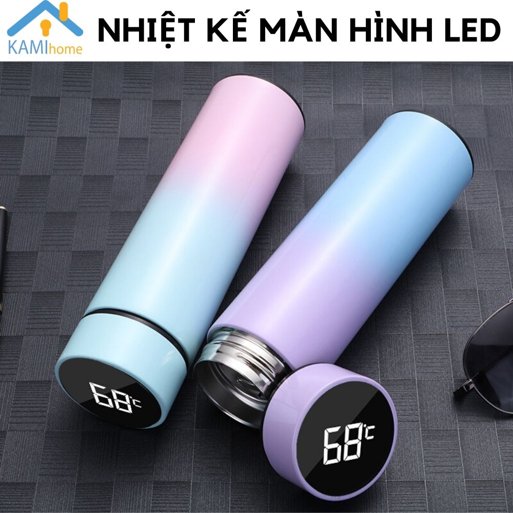 Bình giữ nhiệt có nhiệt kế thông minh 450ml Kraygshop ly cốc cách nhiệt
