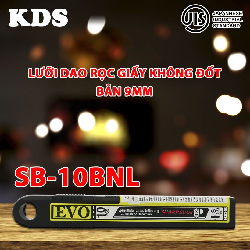 Lưỡi dao rọc giấy không đốt Nhật Bản KDS bản 9mm