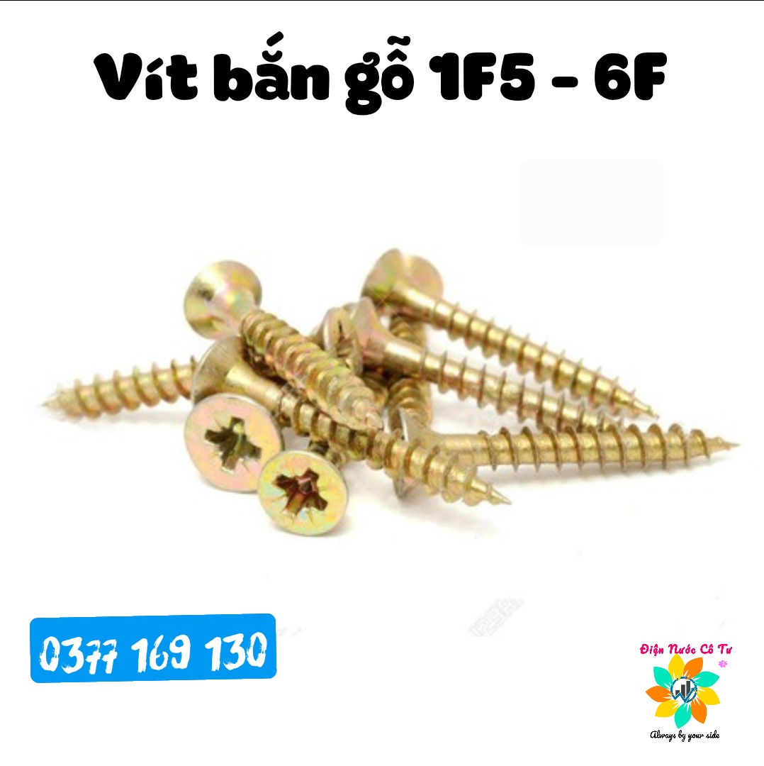 100 gram Vít bắt gỗ Vít đầu bằng bắn gỗ (vít loại 1)