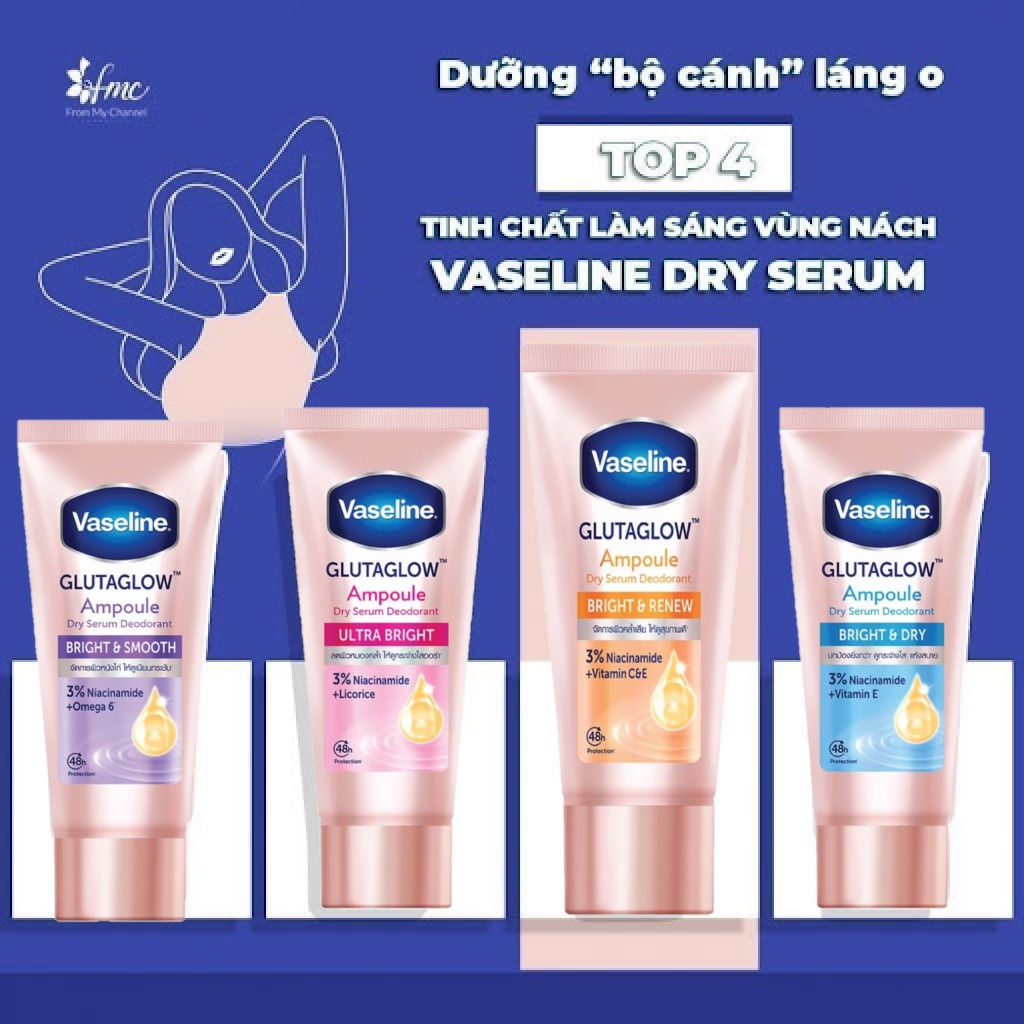 Vaseline Dry Serum GlutaGlow Ampoule Deodorant 45ml