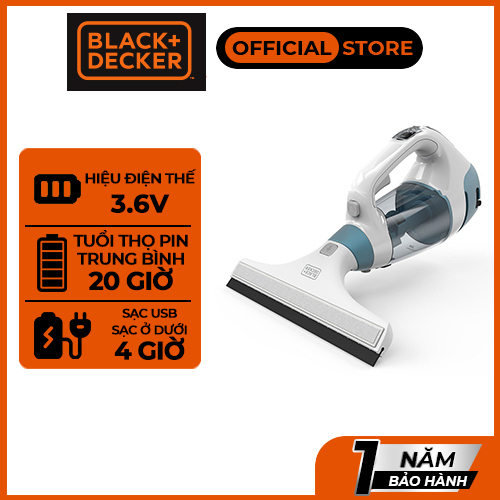 3.6V MÁY LAU CỬA KÍNH BLACK+DECKER DÙNG PIN WW100-B1 (NEW 2017)