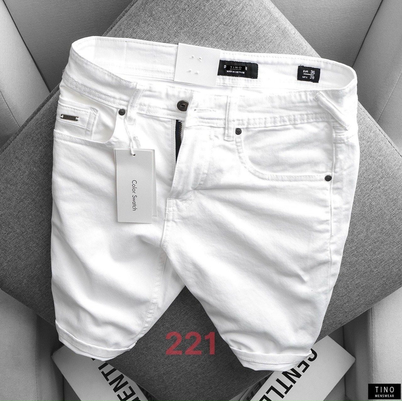 QUẦN SHORT JEAN NAM MÀU XANH CO GIÃN CAO CẤP TIENFASHION26 (ảnh thật shop tự chụp không kèm dây đeo) Ms167