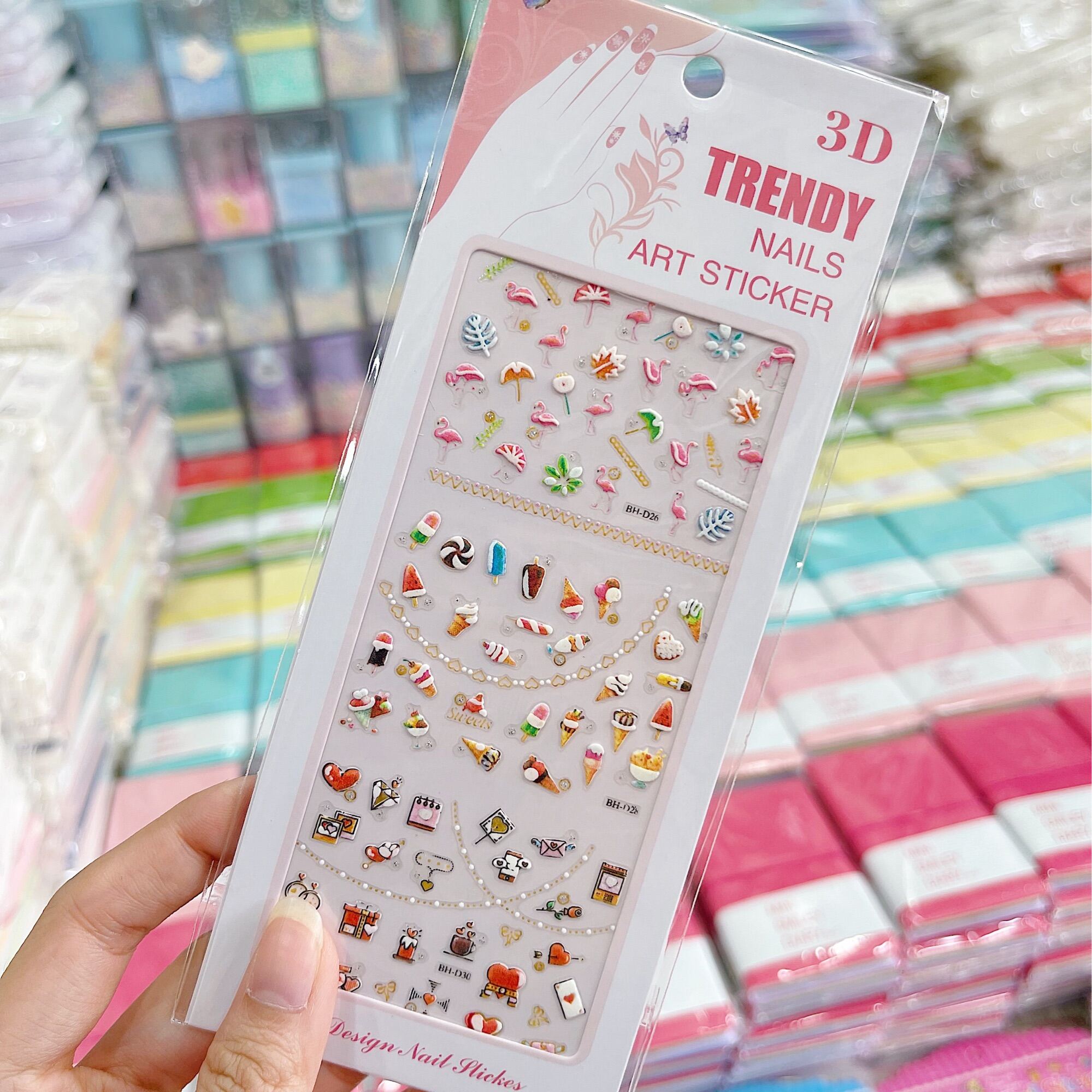 [MUA 2 GIẢM 5%]Set sticker dán móng tay hoạt hình nhiều mẫu cho bé