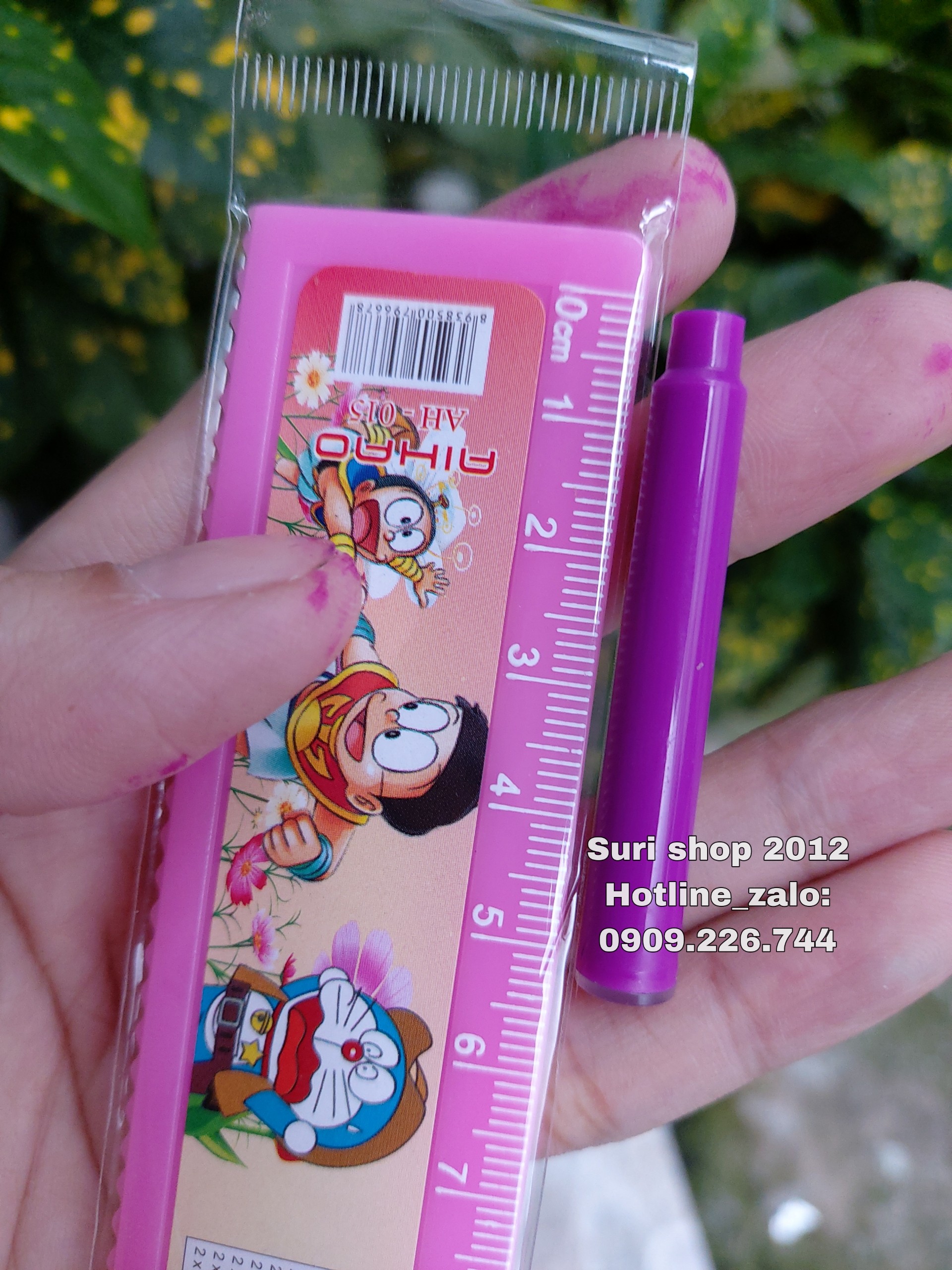 Hộp 30 ống mực xóa được chât lượng ( mực tím , xanh )