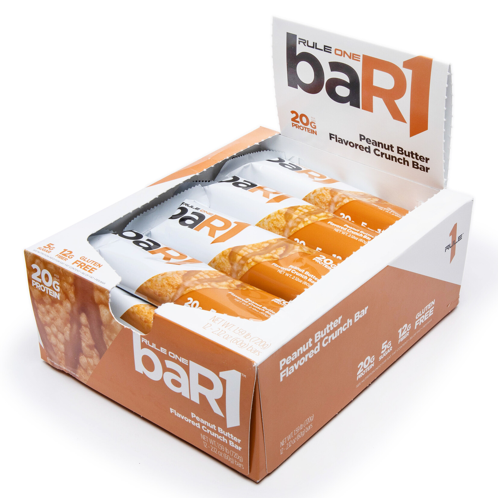 Whey protein dạng thanh ăn liền Rule 1 BAR1 CRUNCH 60g