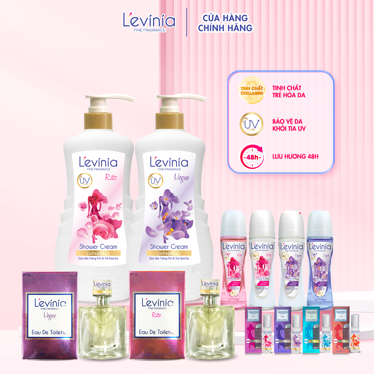 [GIFT] Nước hoa lăn L'evinia Vogue/ Ritz 5ml