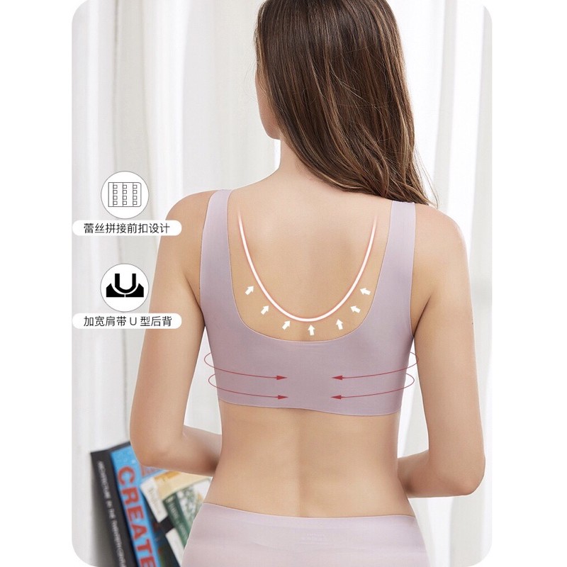 Áo Ngực Móc Trước Lụa Băng (M-5XL)