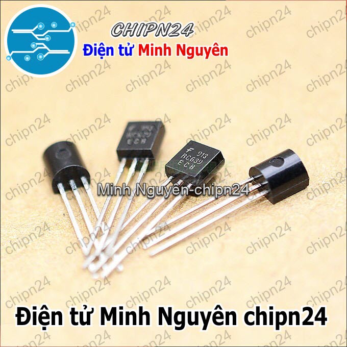 [25 con] (KT1) Transistor BC639 TO-92 NPN 1A 80V (BC639B 639) - HH003345