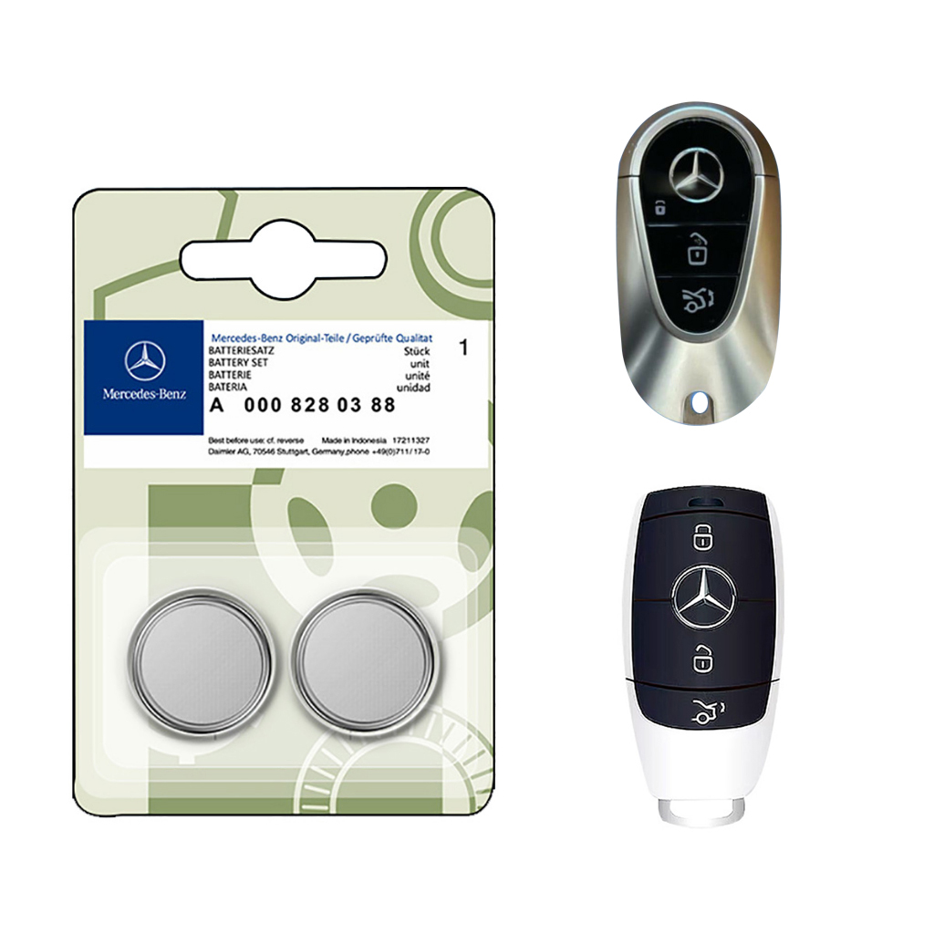 Pin chìa khóa ô tô Mercedes GLC 300 4MATIC chính hãng Mercedes sản xuất tại Indonesia 3V Panasonic