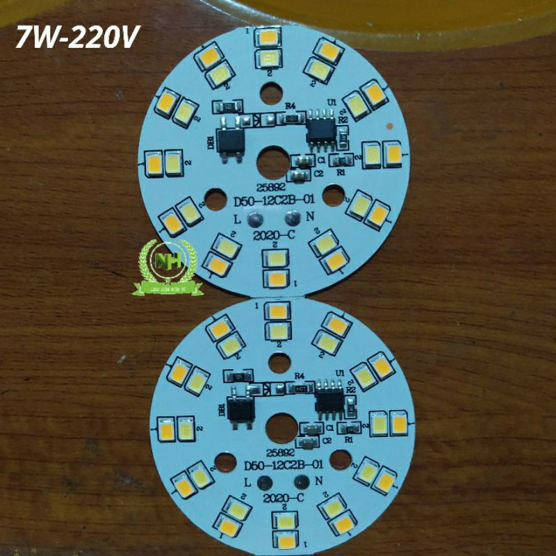 Nhân Led Mắt Led vỉ tròn 5W-7W/220V 3 Mầu ( Thay mắt âm trần,mắt rọi )