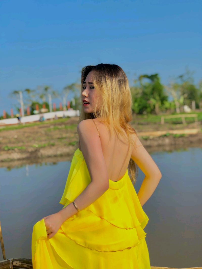 💖 MẪU HÓT 💖 Đầm váy maxi nữ xòe tầng tiểu thư công chúa dáng dài kỉ yếu đi biển cổ yếm xích không mút ngực siêu xinh - g8_shop S0