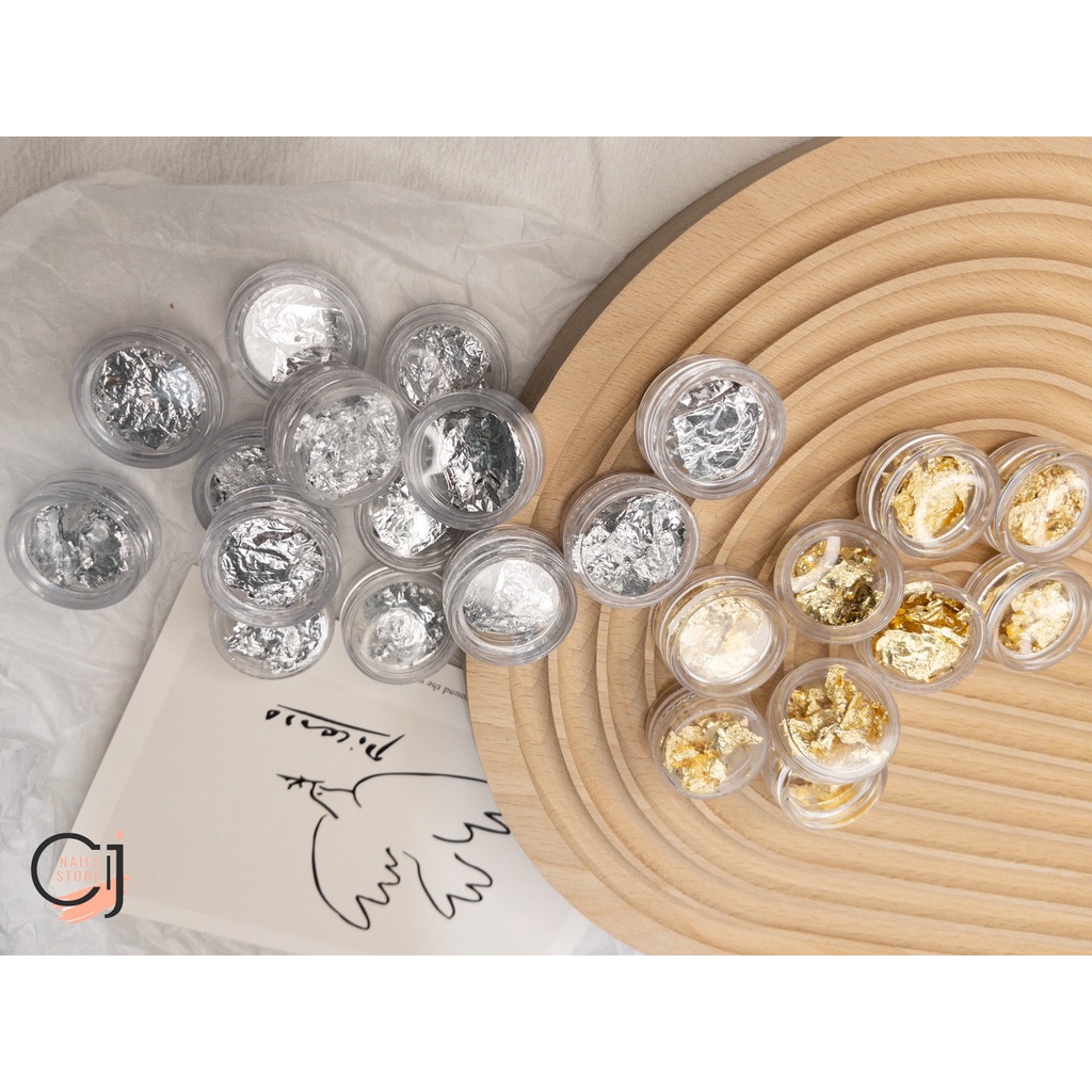 {CJ Nails Store} Giấy nhũ trang trí Nail