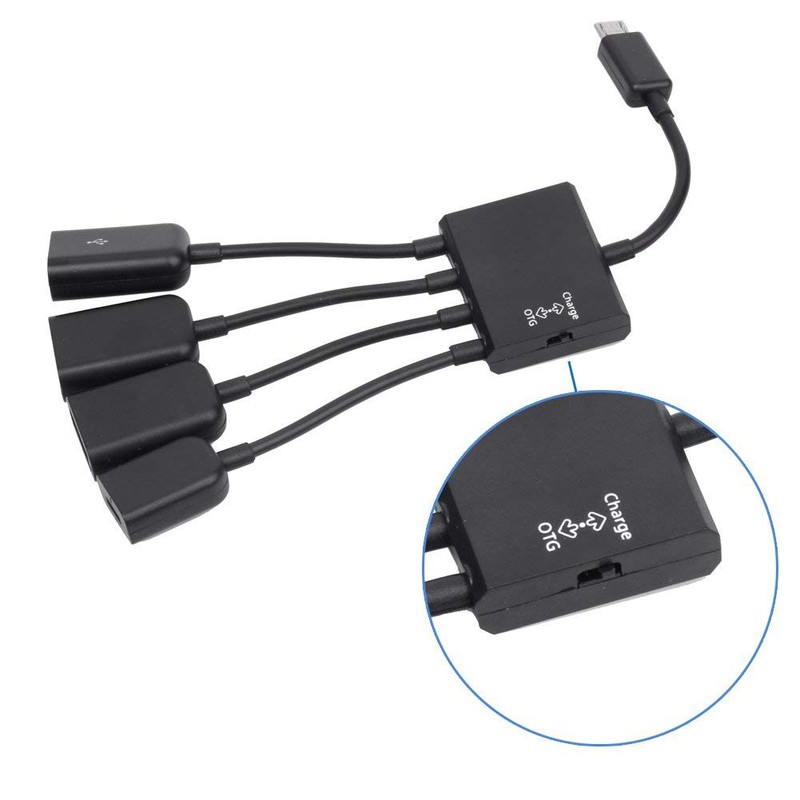 Cáp otg 4 đầu micro usb otg - otg 4 đầu