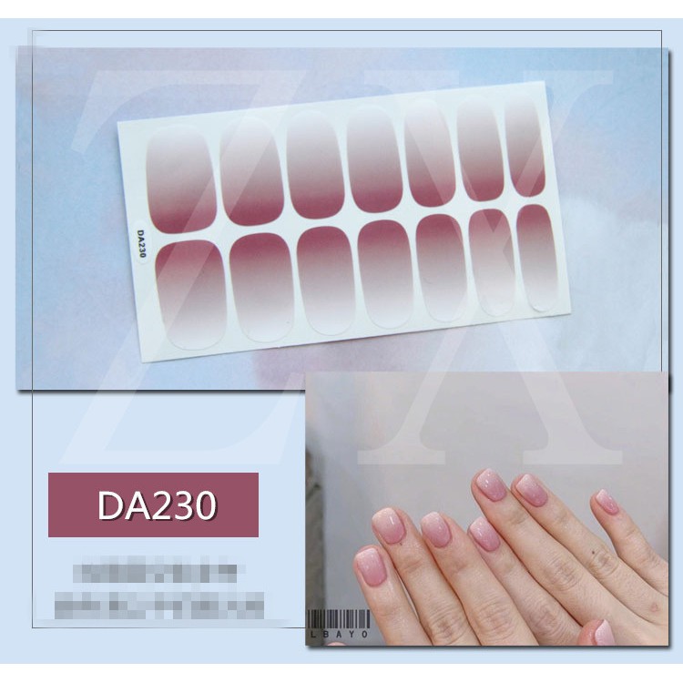 Set 14 miếng dán móng nghệ thuật thời trang - Dán móng tay polishinging