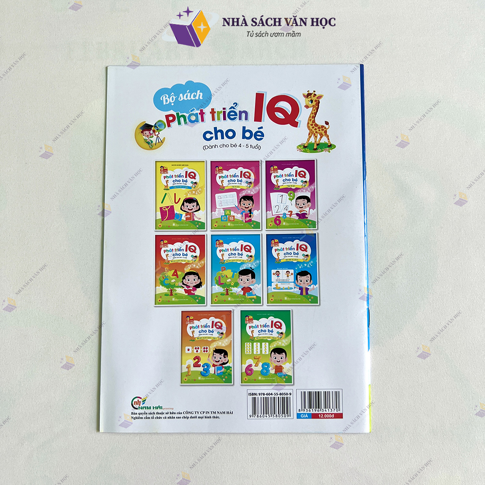 Sách - Phát Triển IQ Cho Bé - Dành Cho Bé 4-5 Tuổi (Túi 8 Cuốn)