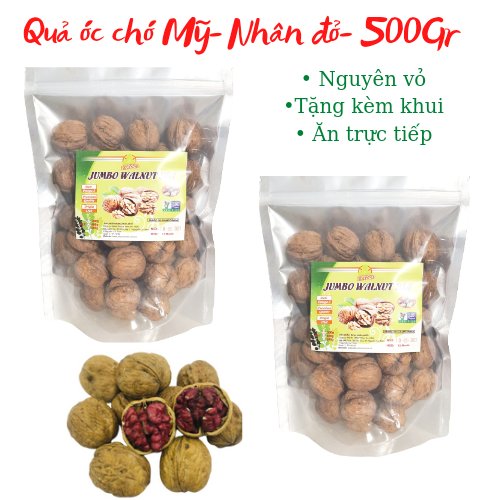 [HCM]Qủa óc chó đỏ còn vỏ tặng kim tách vỏ