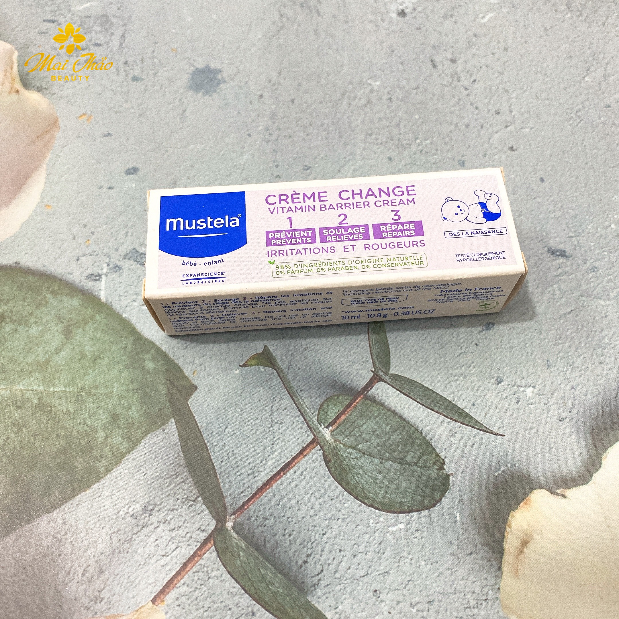 Kem Chống Hăm Tã Cho Trẻ Sơ Sinh & Em Bé Mustela (10ml)