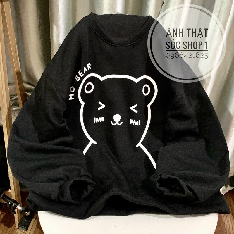 áo sweater nam nữ in hình gấu cực kỳ cá tính DPTP54
