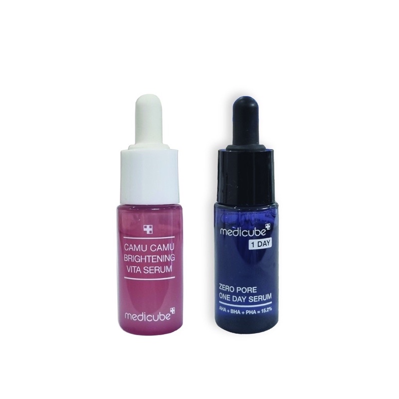 Set dưỡng da Mini nhỏ lỗ chân lông và mờ sẹo thâm (camu camu + one day serum)