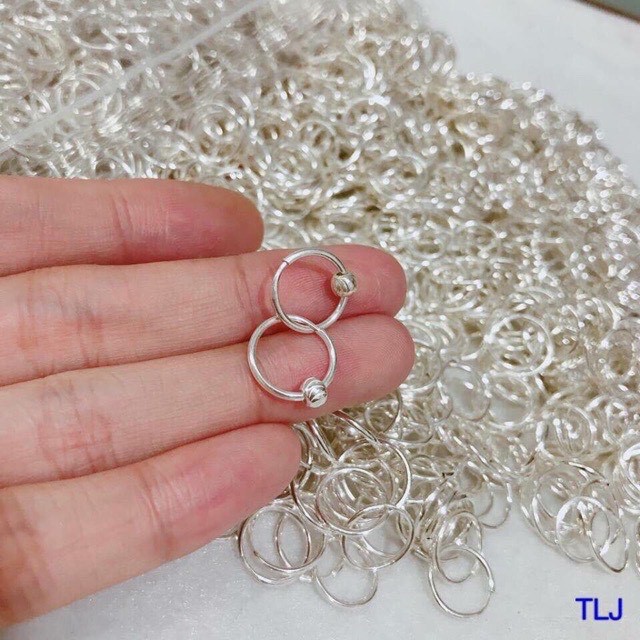 BÔNG TAI TRÒN MIX BI CHUẨN BẠC TA