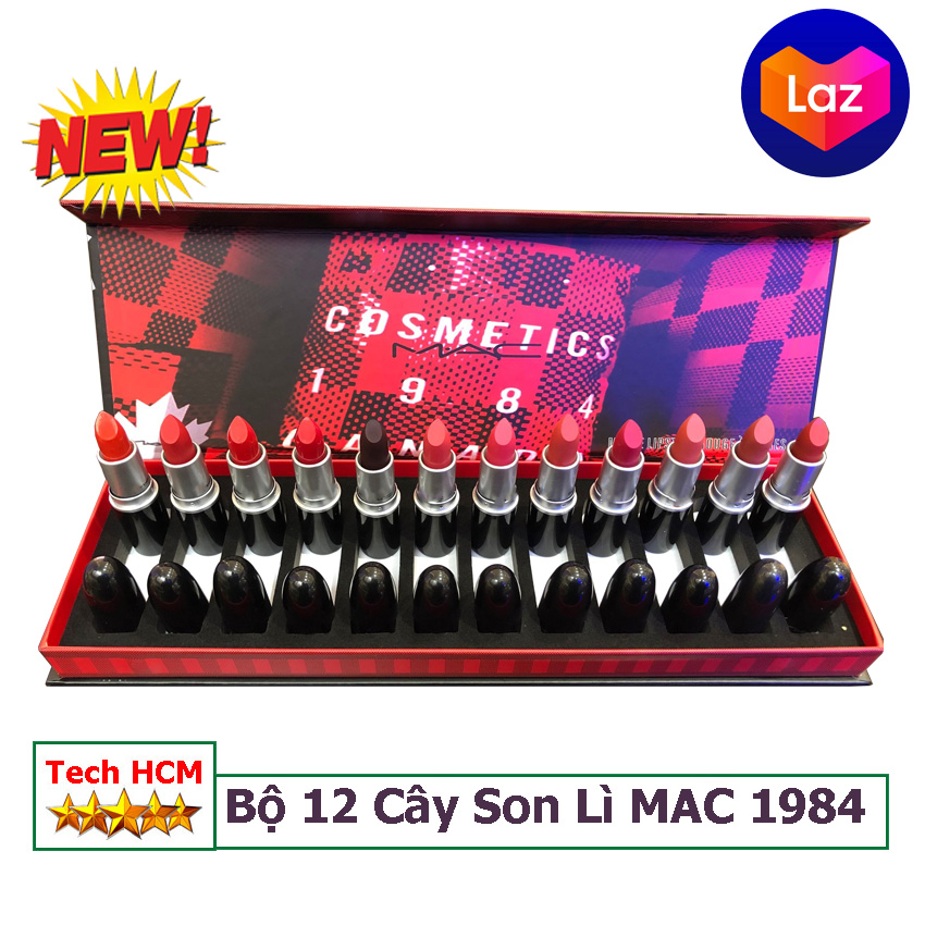 Bộ 12 Cây Son Lì MAC Nhập Khẩu Chính Hãng Hàn Quốc.