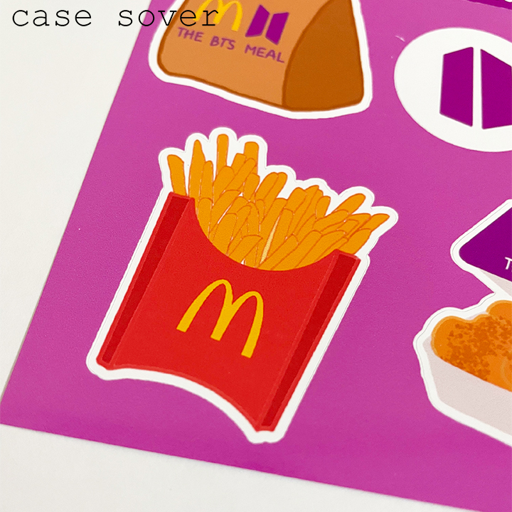 Set Sticker chủ đề The BTS Meal trang trí Planner,... - Case Sover