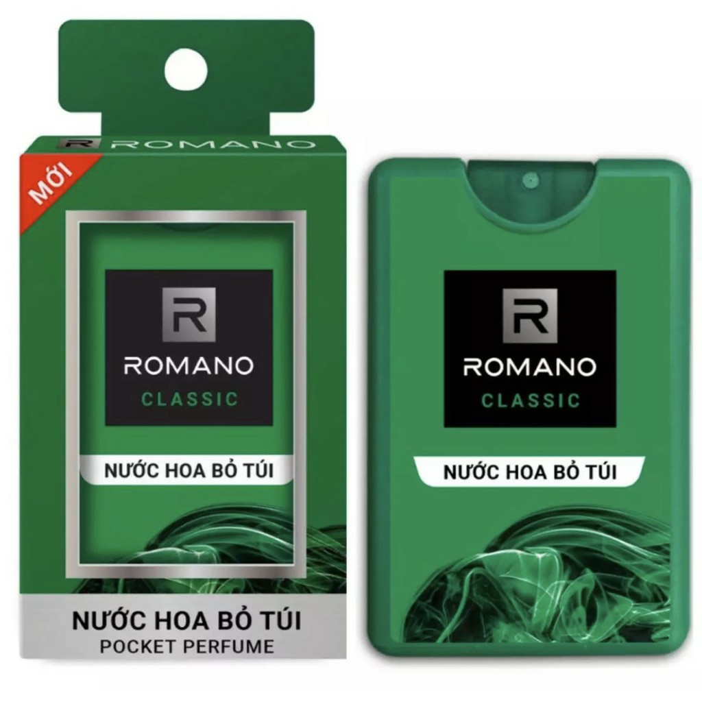 [HCM]Combo 3 chai nước hoa Romano 18ml dạng xịt