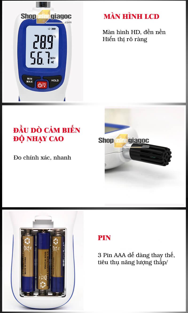 Máy Đo Nhiệt Độ Và Độ Ẩm Benetech GM1363
