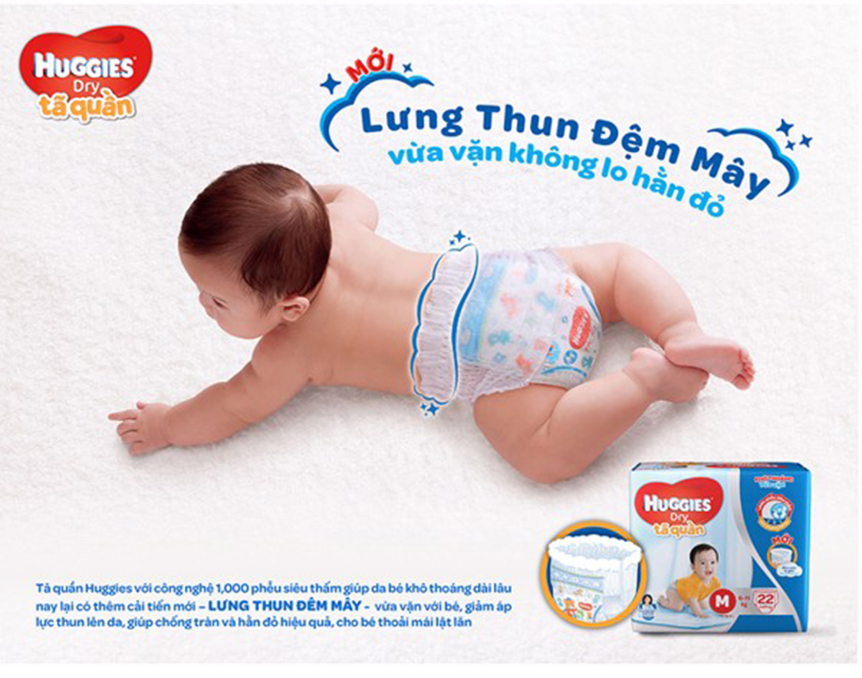 Tã quần Huggies m54