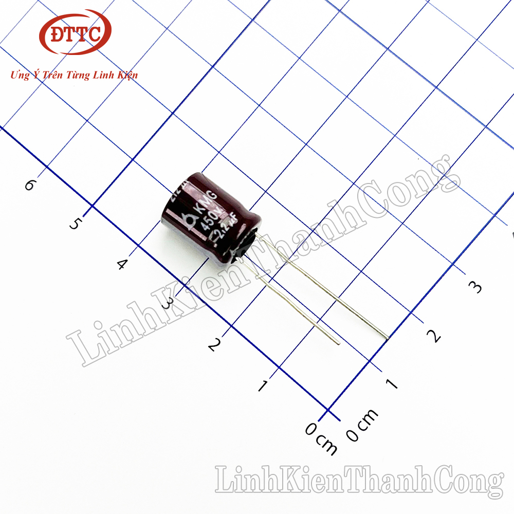Tụ hóa samyoung 2.2uf 450v 10x12mm