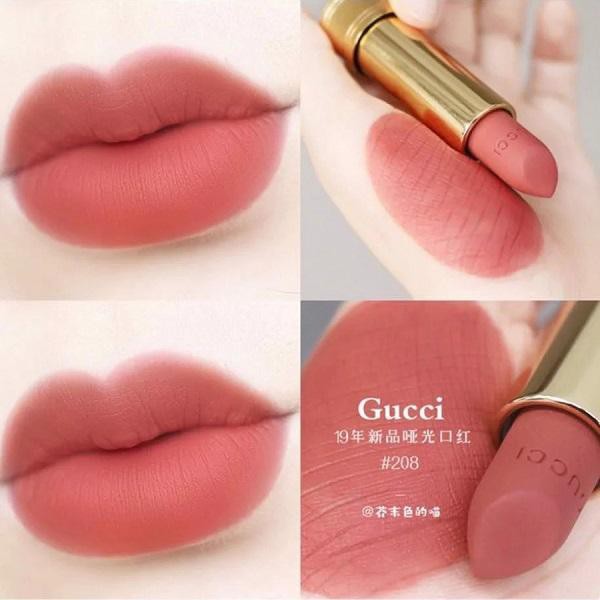 HCM]CHÍNH HÃNG - Son GUCCI matte satin glow các màu 25 505 208 504 ...