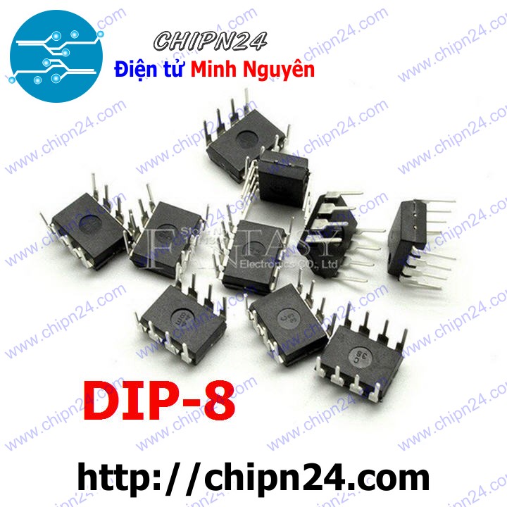 [2 con] (DIP) IC 24C08 DIP-8 (AT24C08 IC Nhớ EEPROM) - HH001292